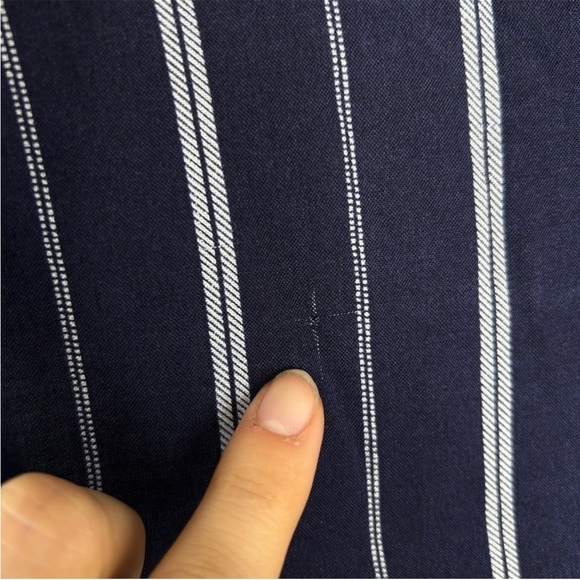 ATMOSPHERE Blue White Striped Dress - Picture 10 of 10